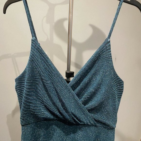 NWT Francesca's Glittery Jumpsuit - Picture 3 of 7